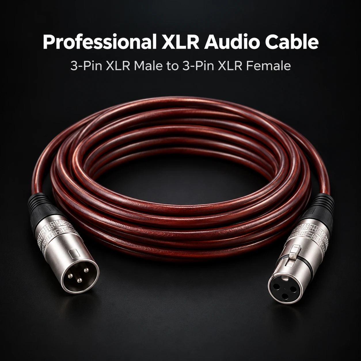 WeShiSen 3-Pin Balanced XLR Male to XLR Female Audio Cable