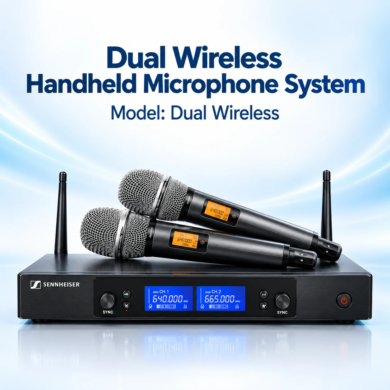 Dual Wireless Handheld Microphone System