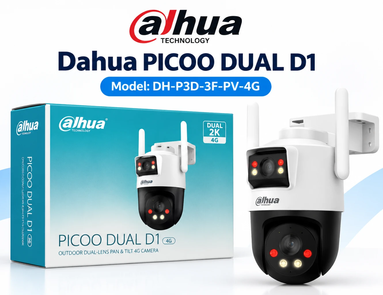 Dahua PICOO DUAL D1 6MP 4G Outdoor Security Camera